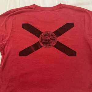 Red flo grown shirt